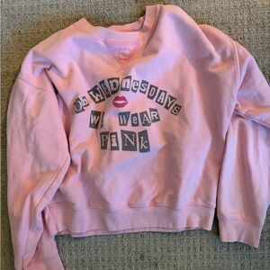 American Eagle Outfitters Pink Mean Girls Sweatshirt